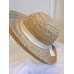 SF Green Natural Woven Grass Sun Hat Wide Brim 4" Cream Ribbon Trim  eb-88103893